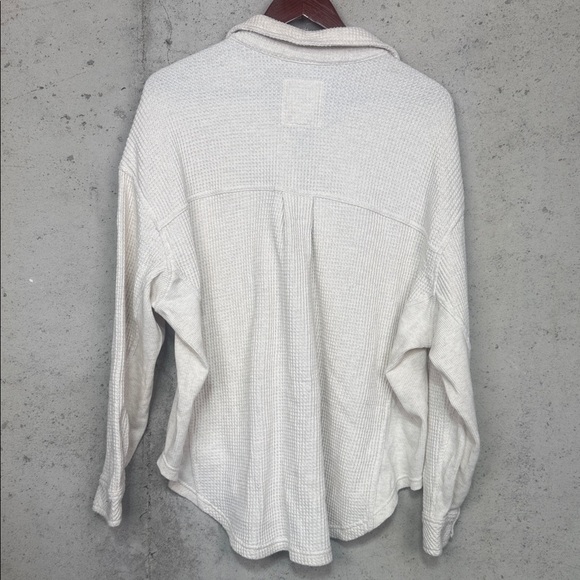 AAerie Women’s Anytime Fave Waffle Oversized Shirt  Sz M - Picture 5 of 9
